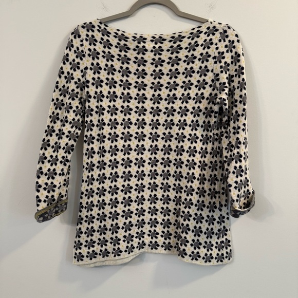 Women’s Field and Flower Floral Patterned quarter sleeve sweater size small S - Picture 3 of 4